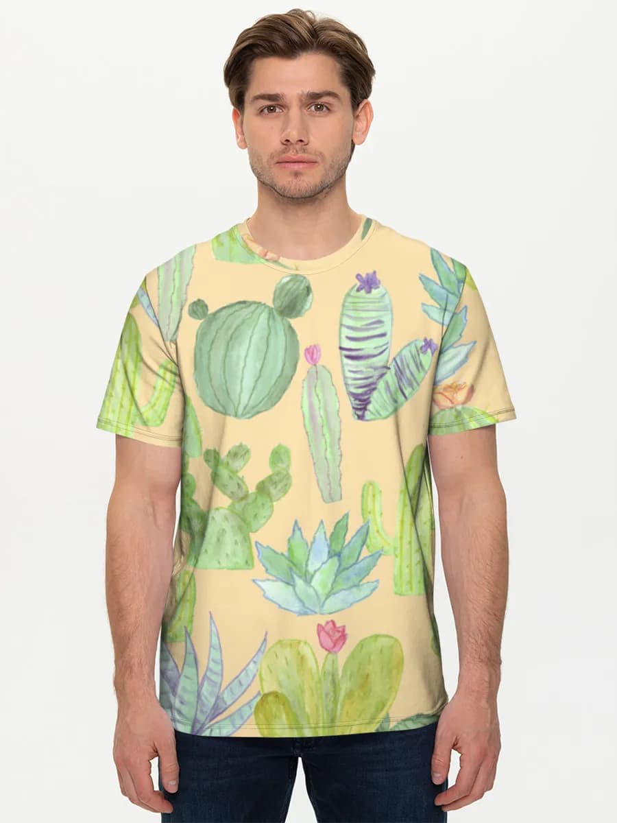 Men's basic cotton T-shirt