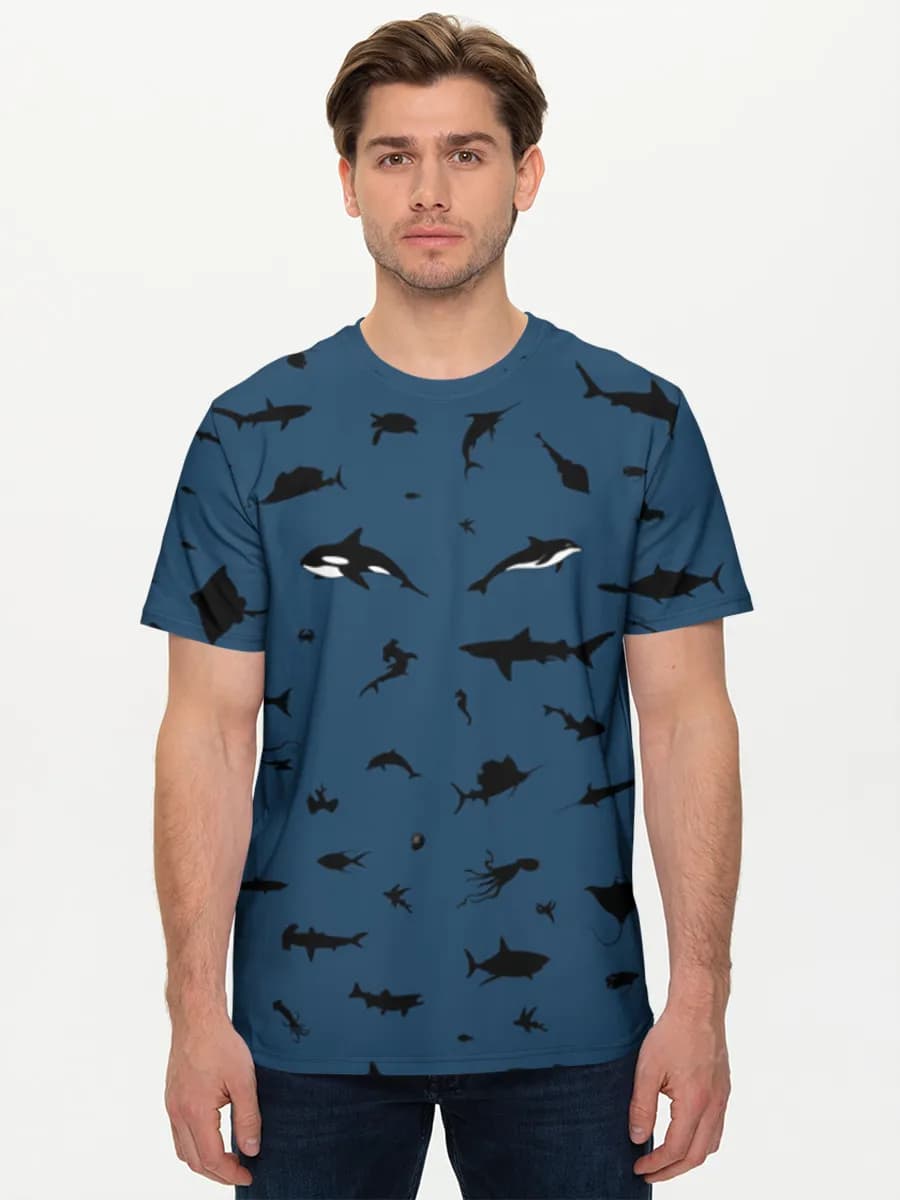 Men's basic cotton T-shirt