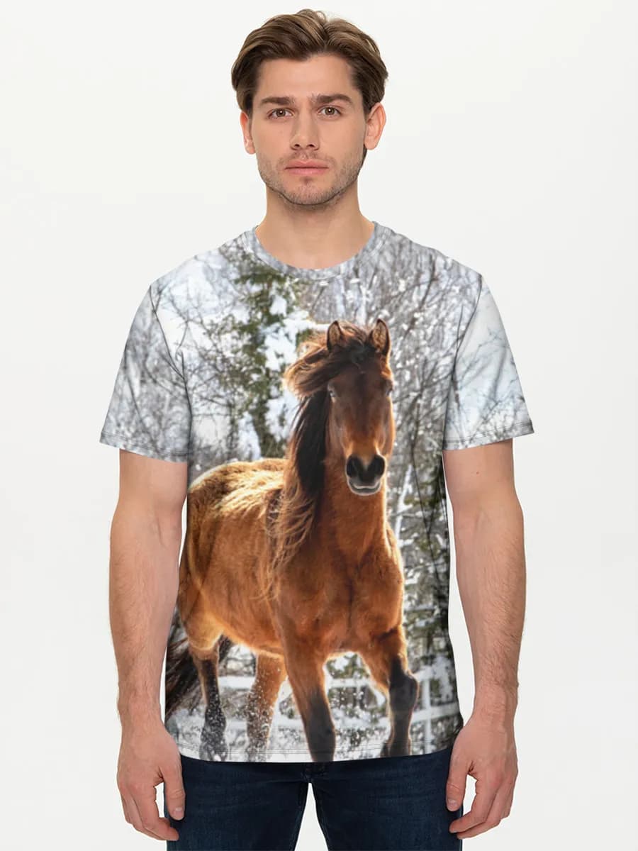 Men's basic cotton T-shirt