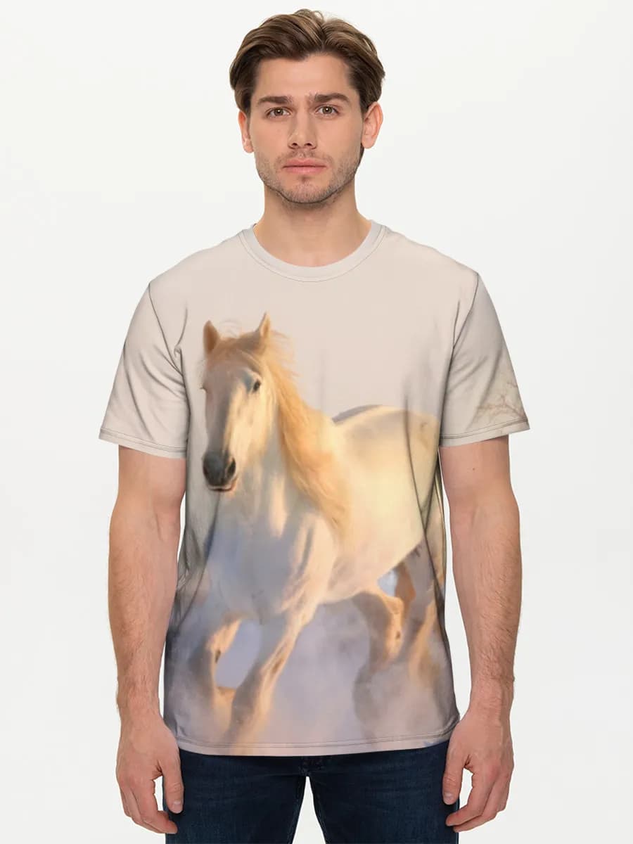 Men's basic cotton T-shirt