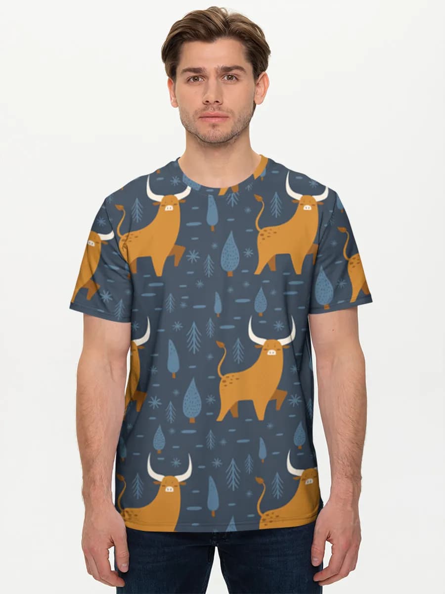 Men's basic cotton T-shirt