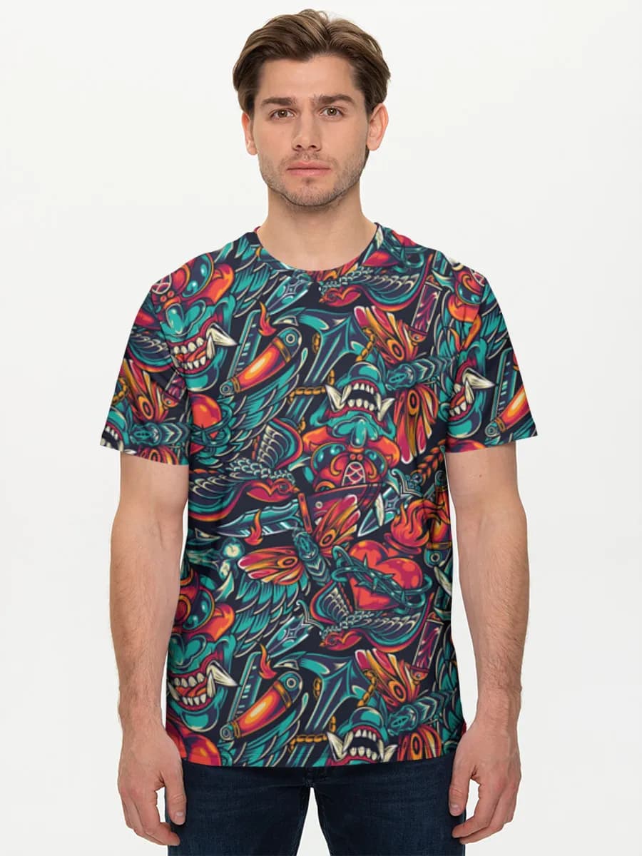 Men's basic cotton T-shirt