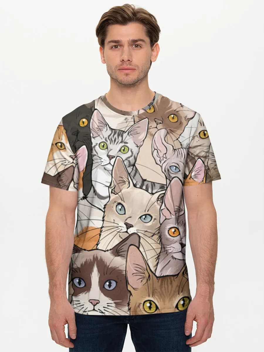 Men's basic cotton T-shirt