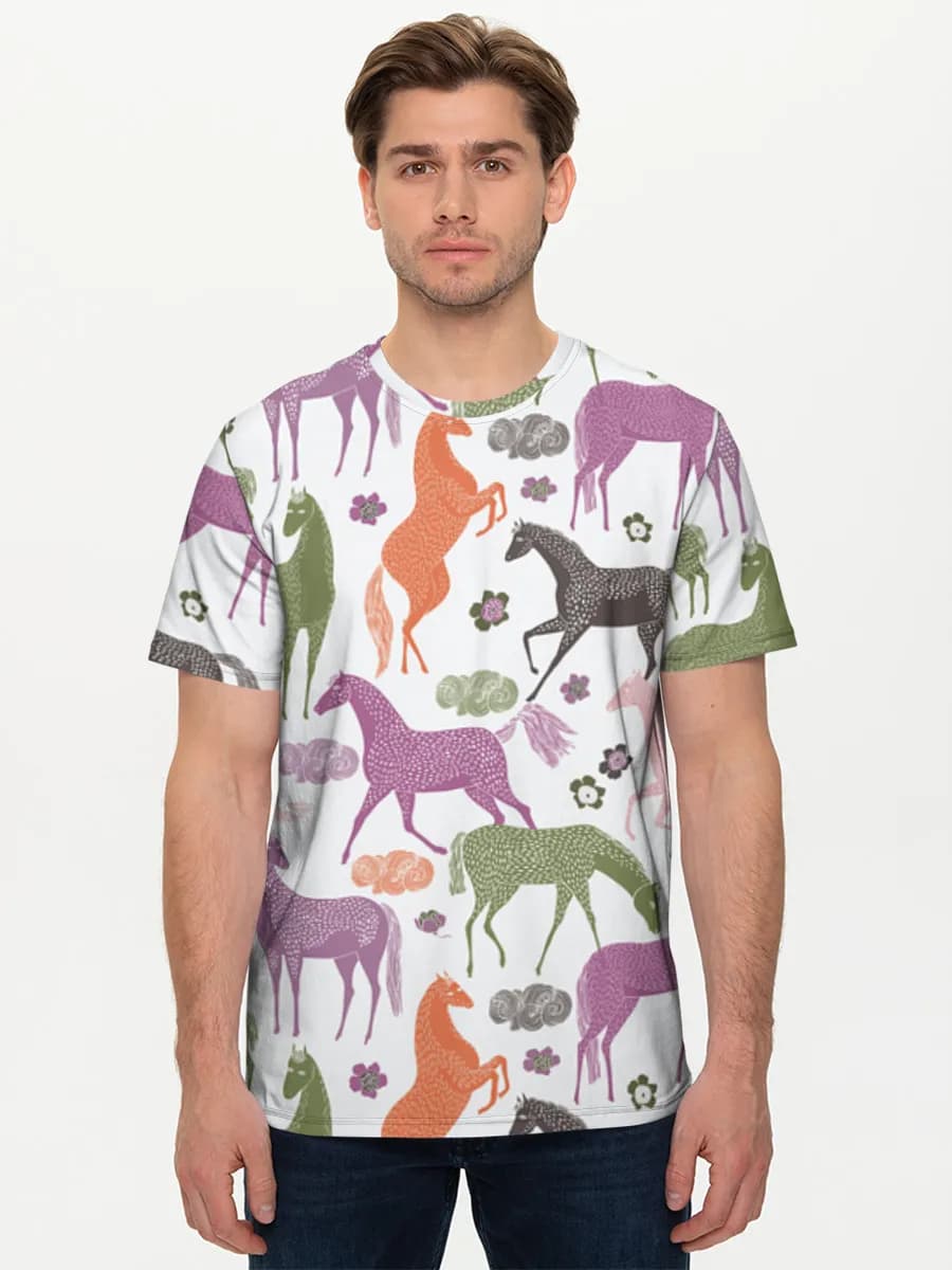 Men's basic cotton T-shirt