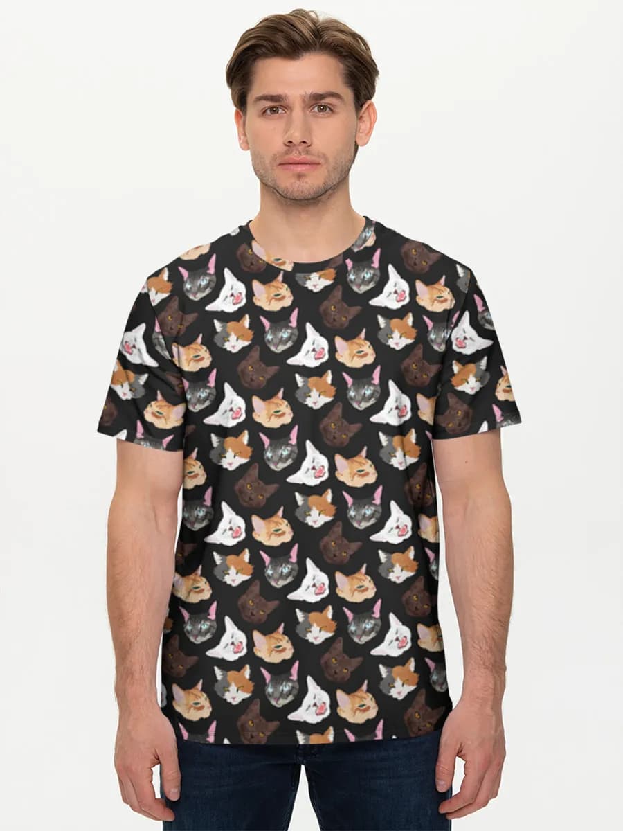 Men's basic cotton T-shirt