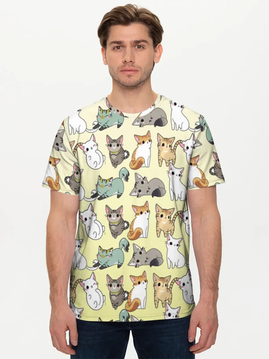 Men's basic cotton T-shirt