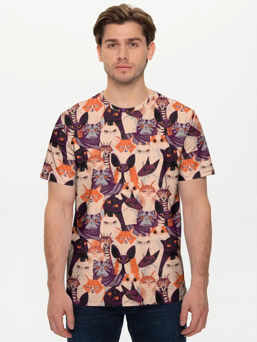 Men's basic cotton T-shirt