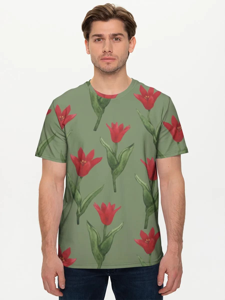 Men's basic cotton T-shirt