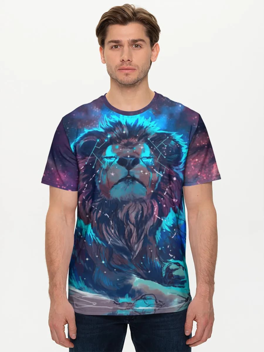 Cosmic Neon Lion