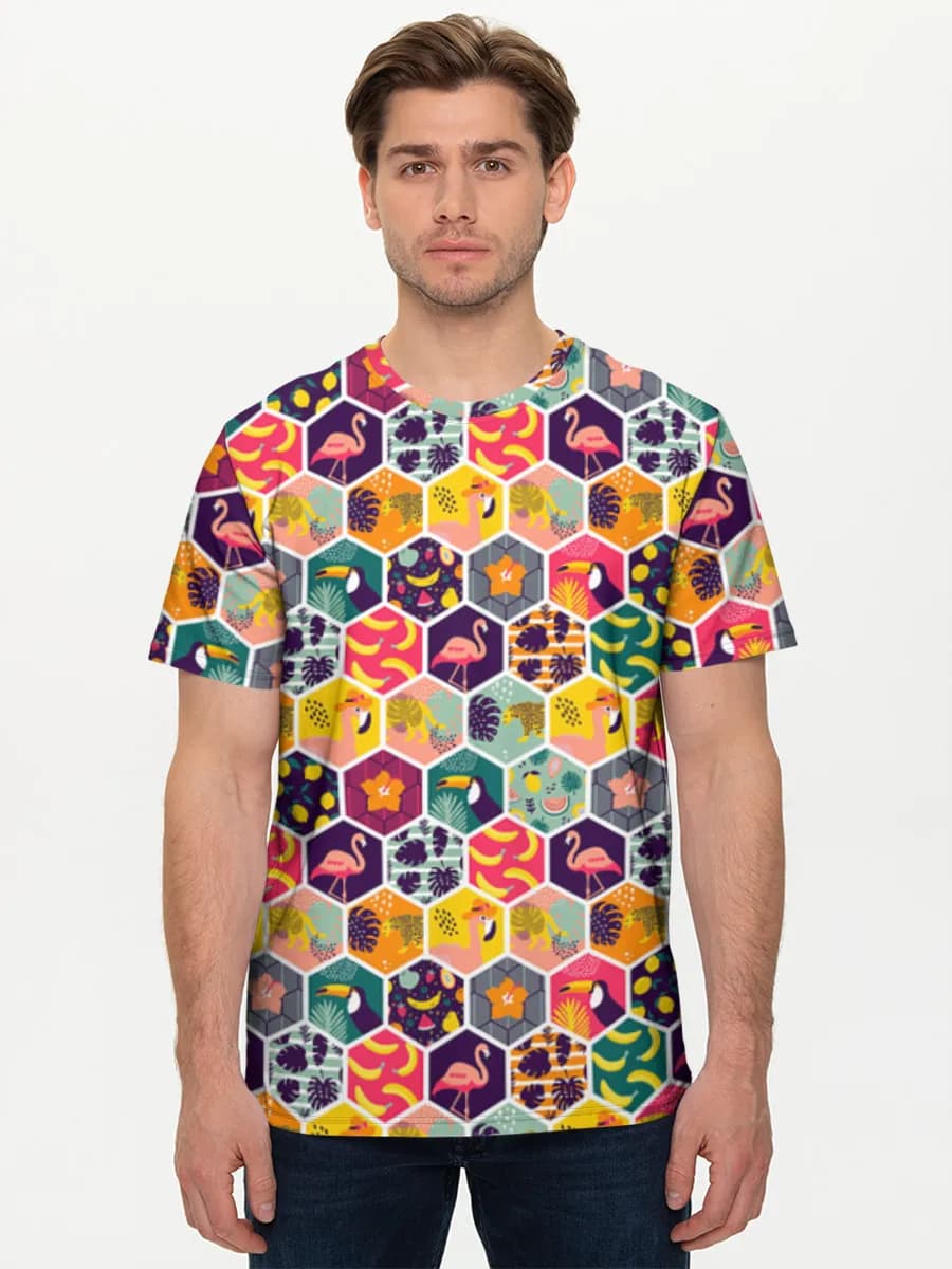 Men's basic cotton T-shirt