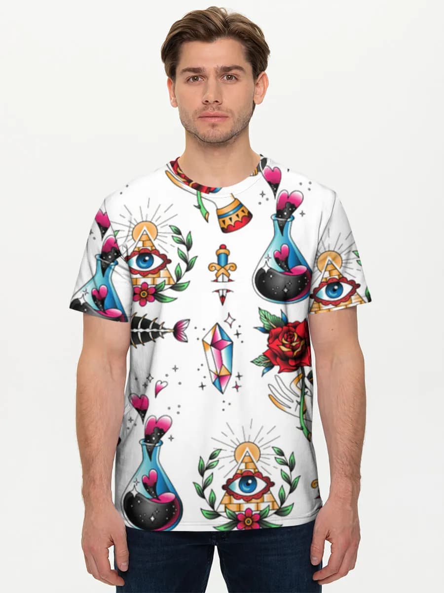 Men's basic cotton T-shirt