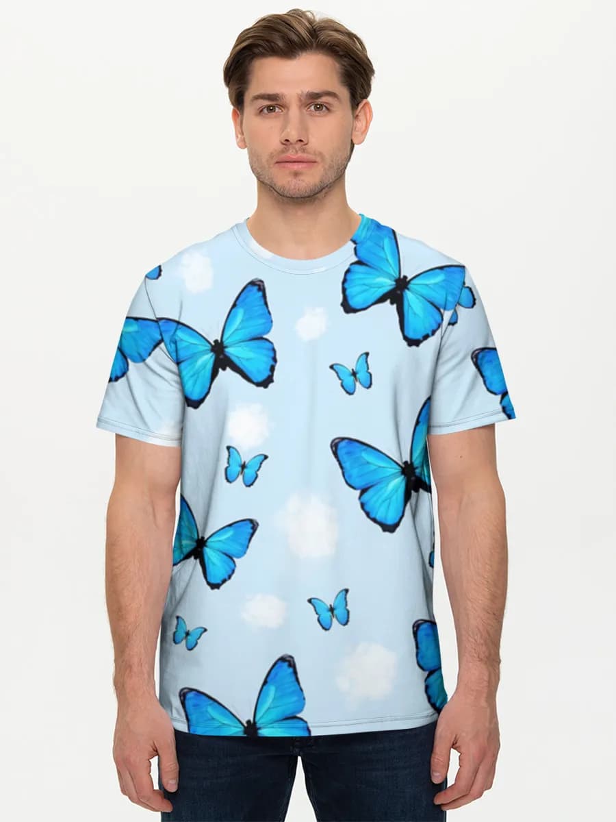 Blue Butterflies Sky