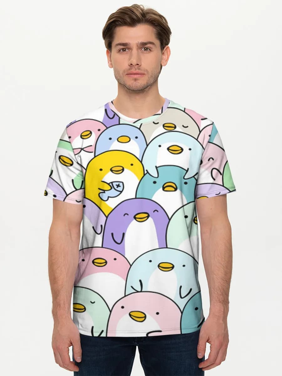 Pastel Penguin Crowd
