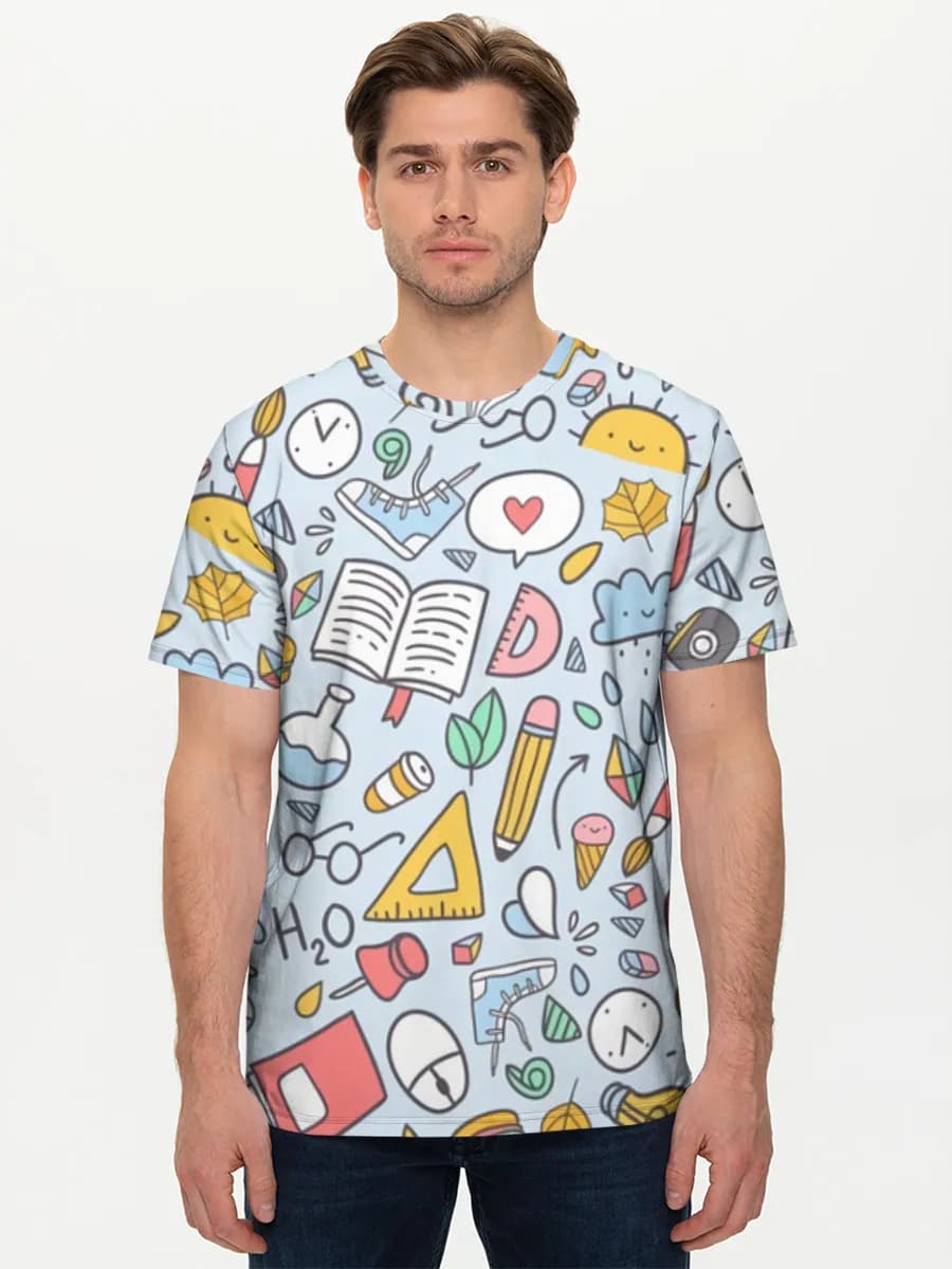 Men's basic cotton T-shirt