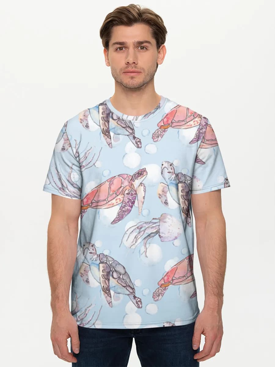 Men's basic cotton T-shirt