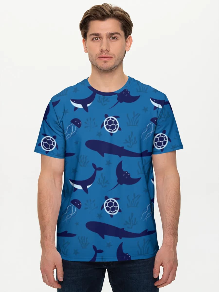 Men's basic cotton T-shirt
