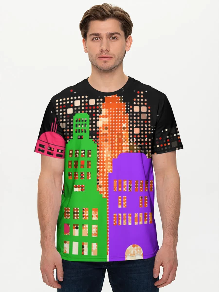 Neon City Skyline
