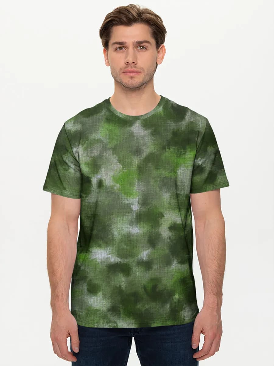 Green Watercolor Camo