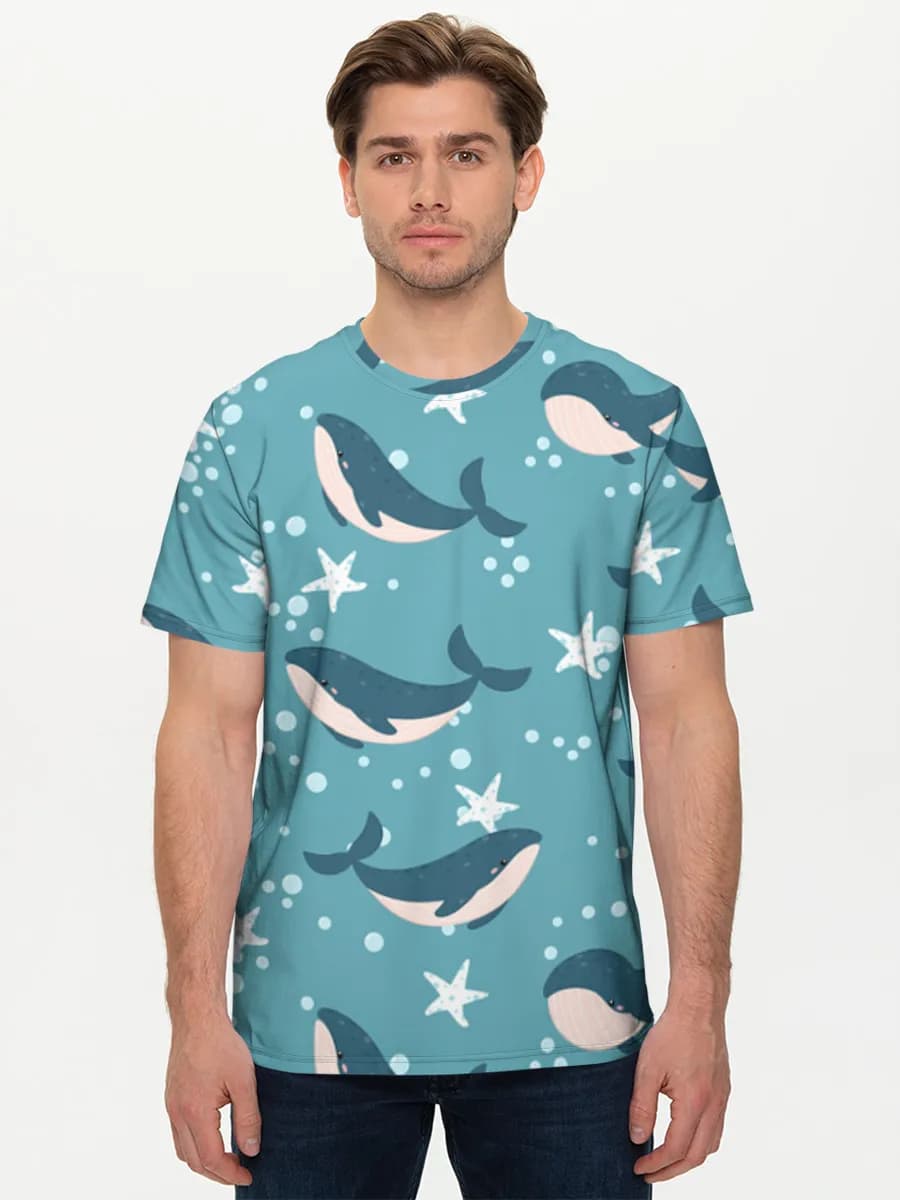 Cute Whales And Starfish