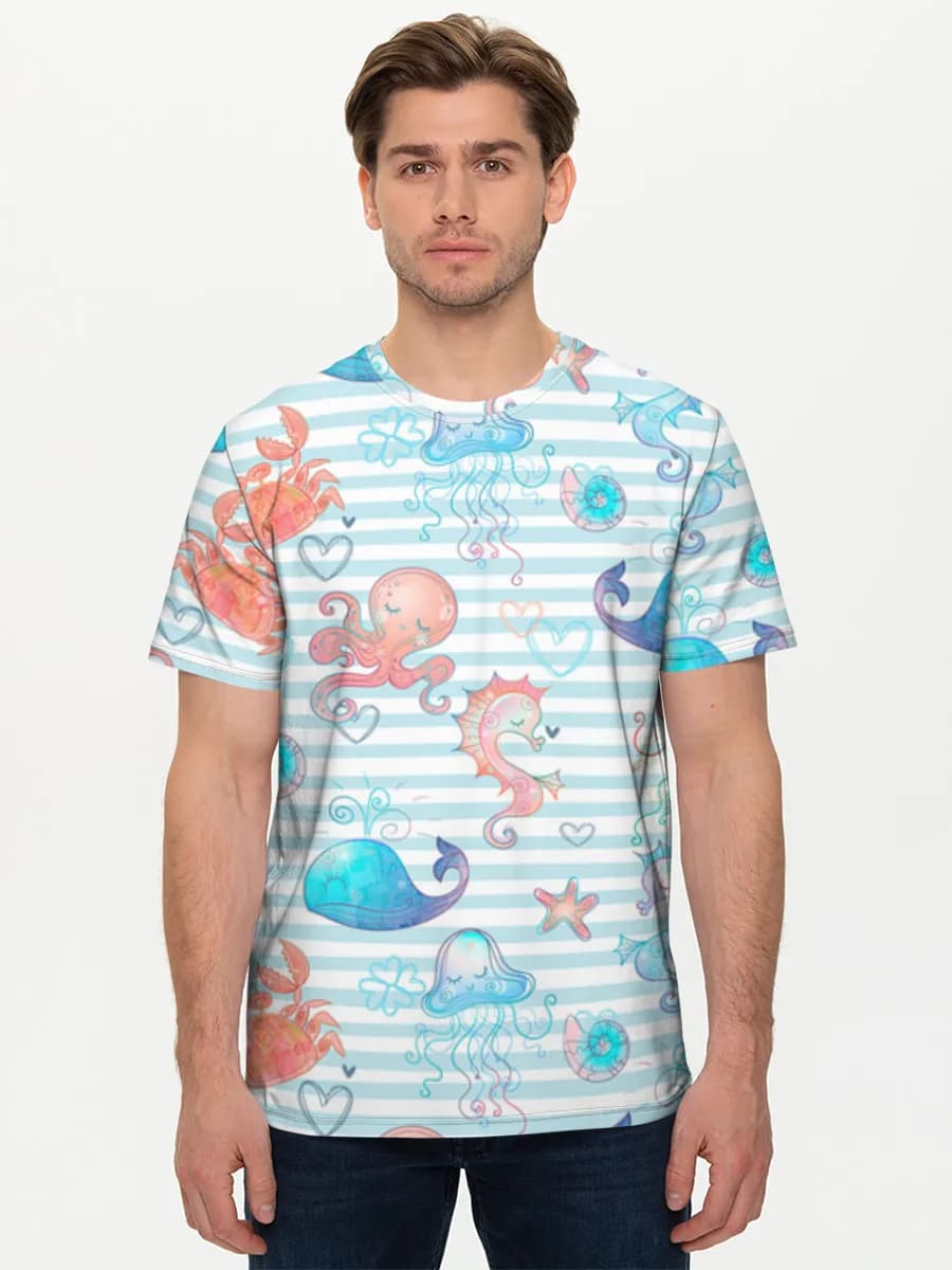 Men's basic cotton T-shirt
