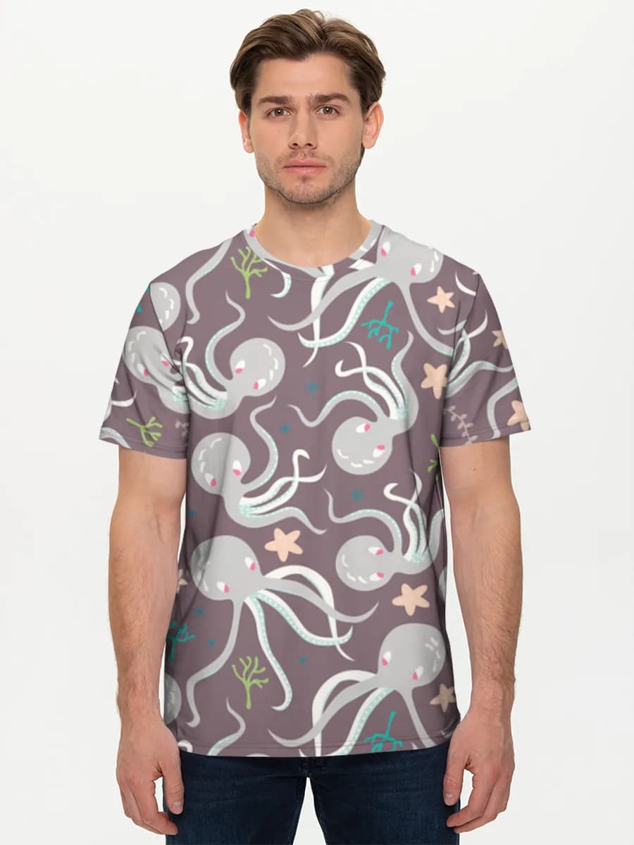 Men's basic cotton T-shirt