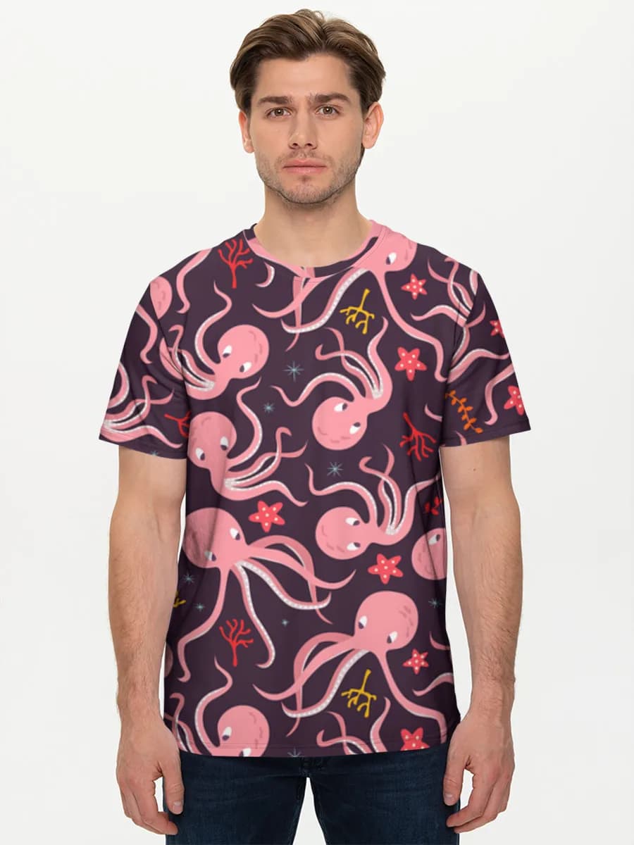 Men's basic cotton T-shirt