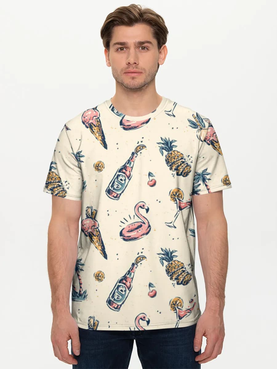 Men's basic cotton T-shirt