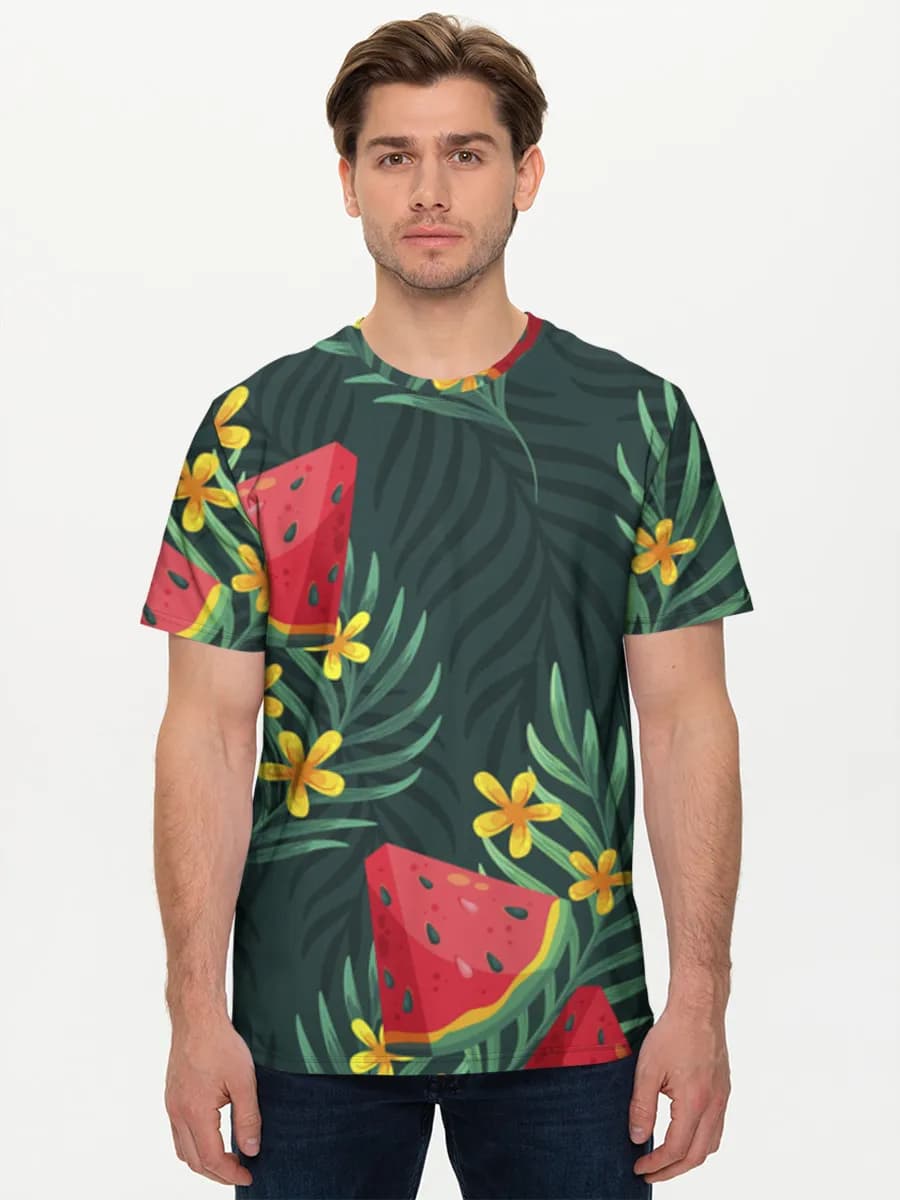 Men's basic cotton T-shirt