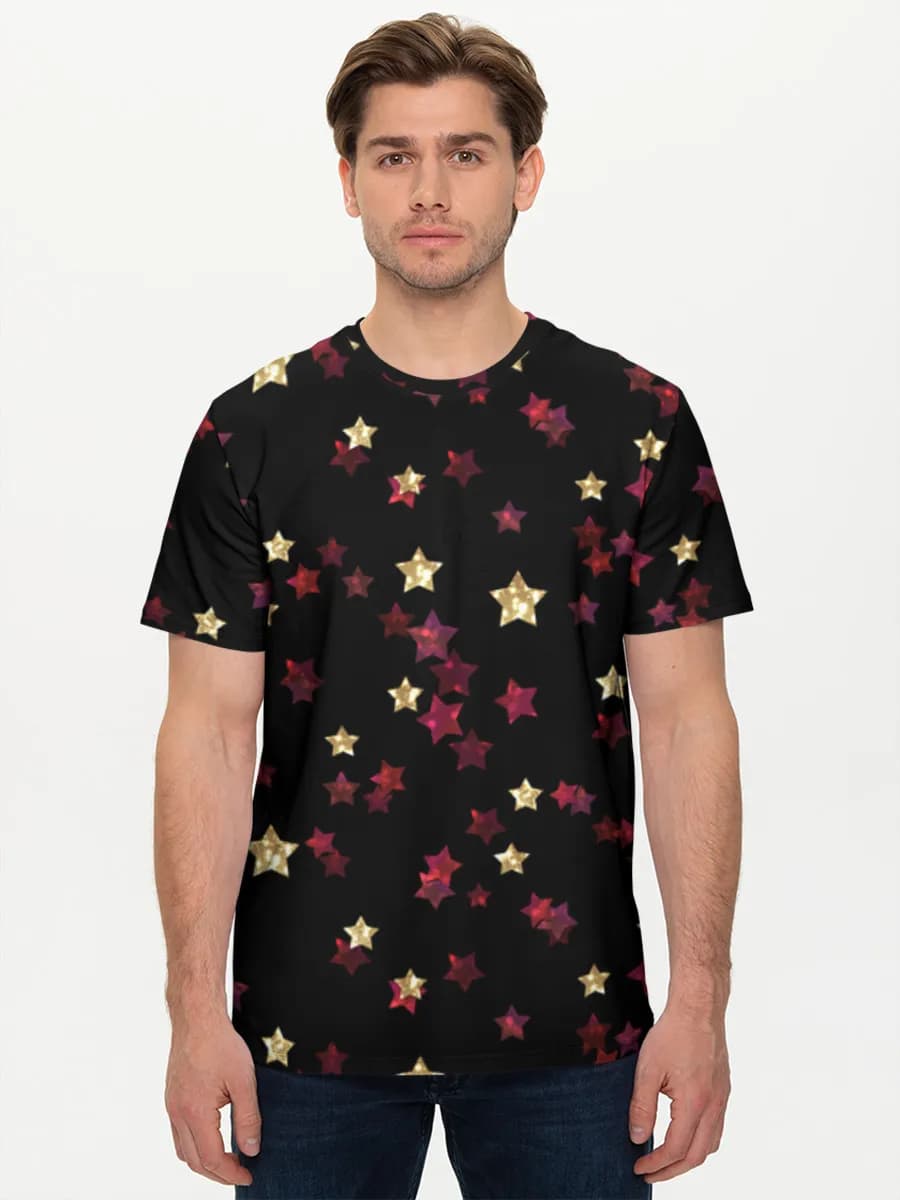 Glitter Stars On Black