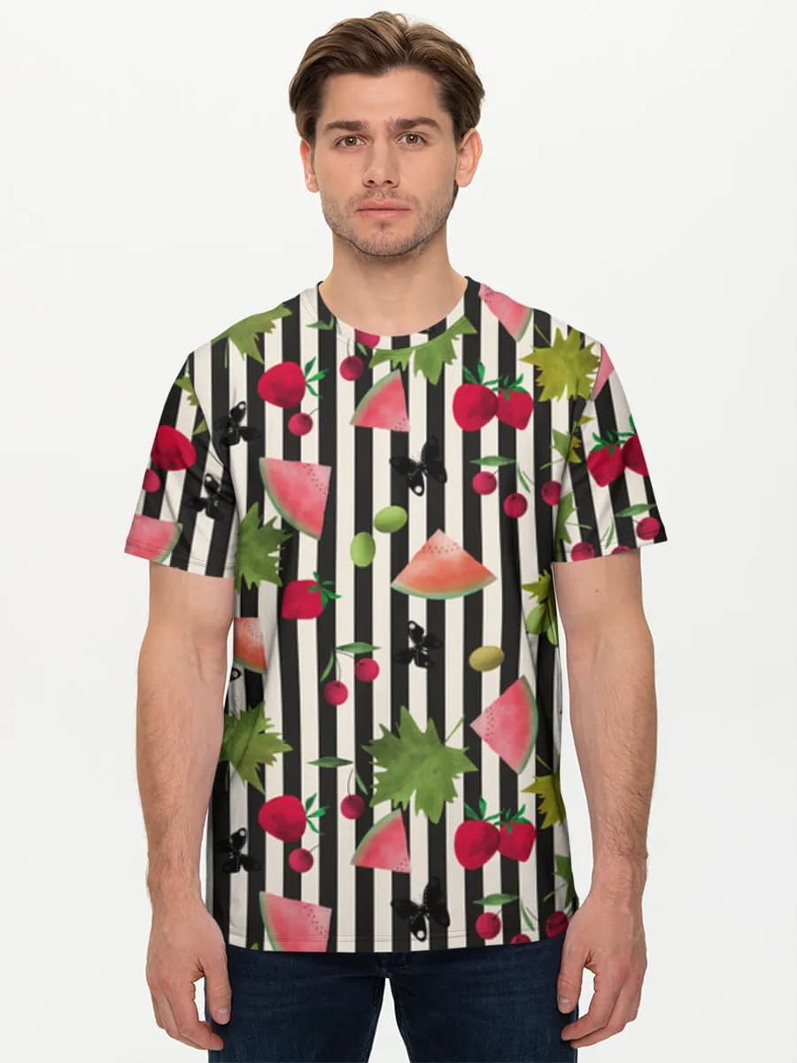 Men's basic cotton T-shirt