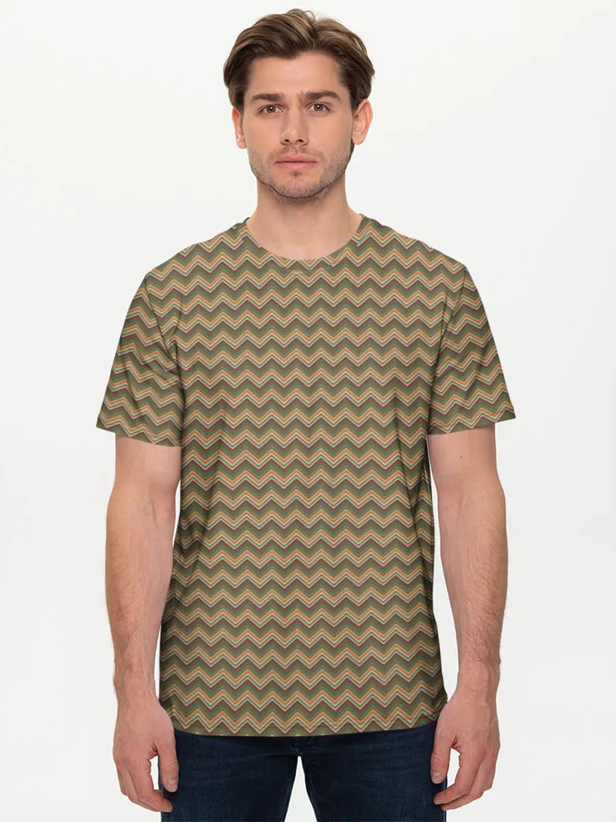 Retro Chevron Zigzag Design