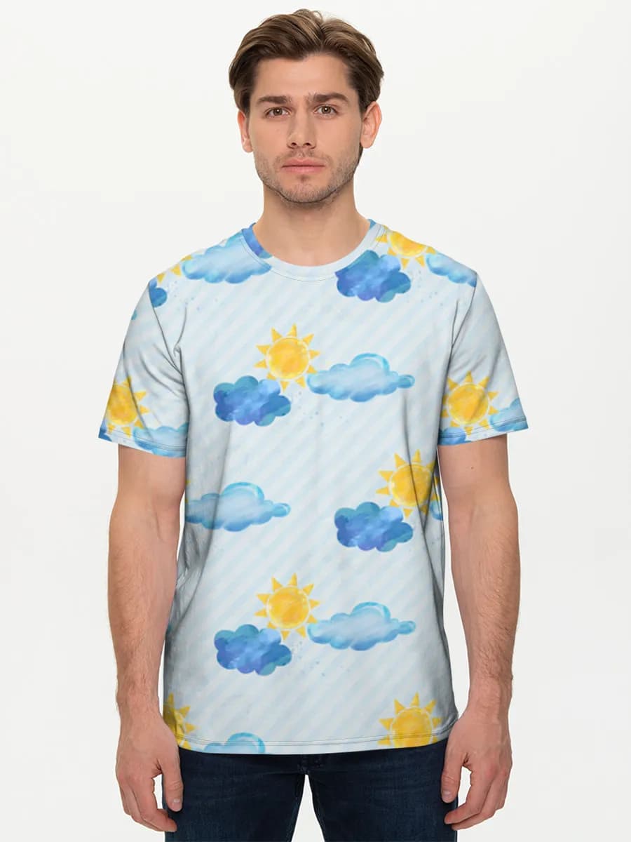 Men's basic cotton T-shirt