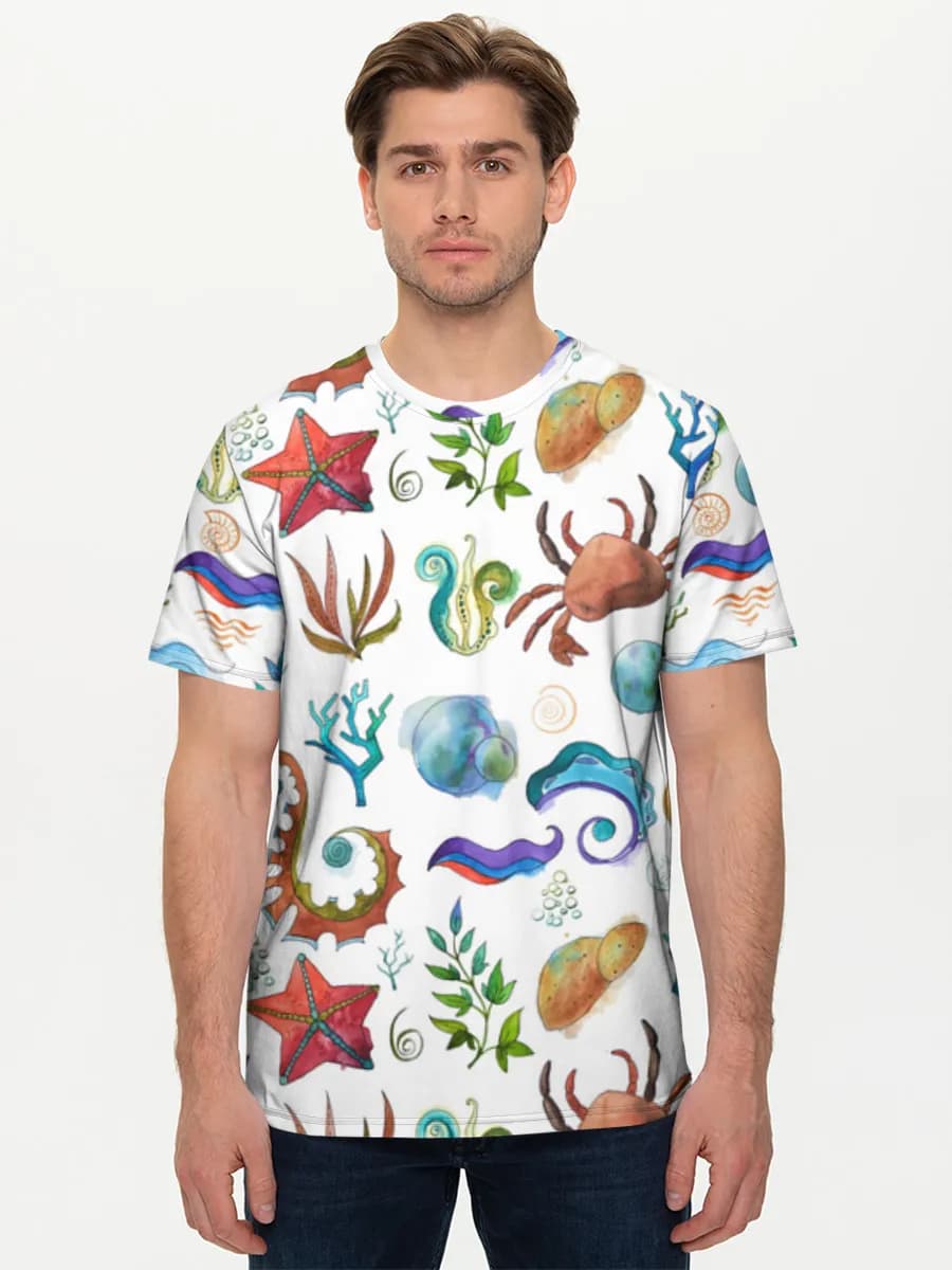 Men's basic cotton T-shirt