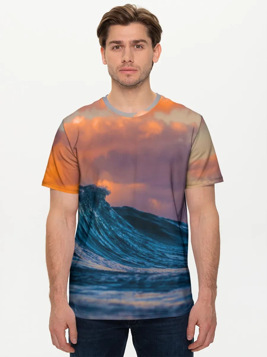 Men's basic cotton T-shirt