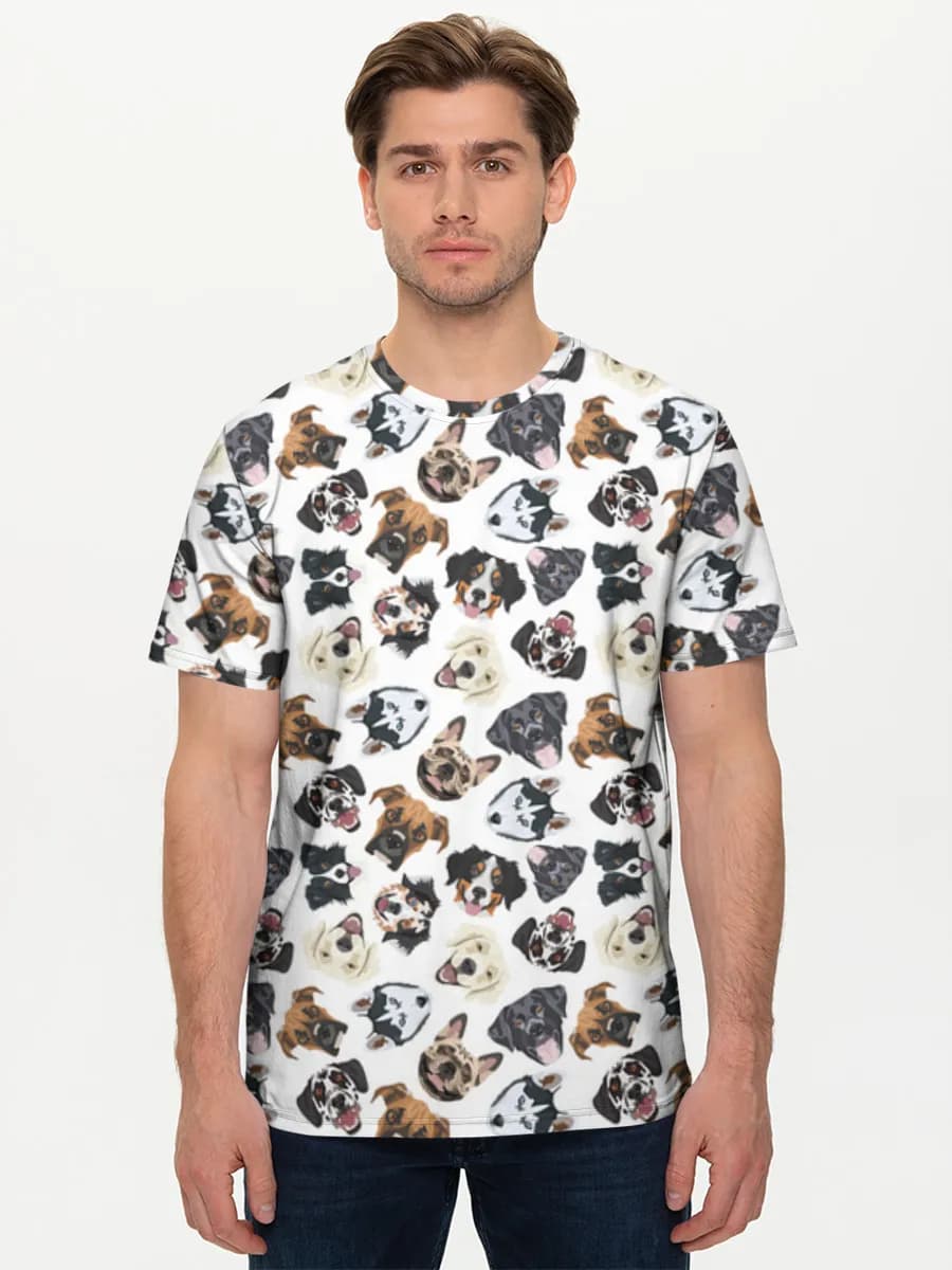 Men's basic cotton T-shirt