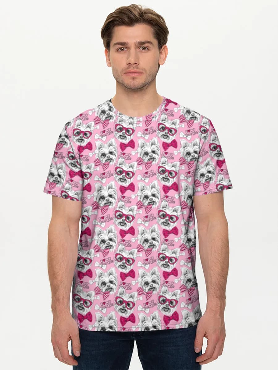 Love My Yorkie — Men's basic cotton T-shirt