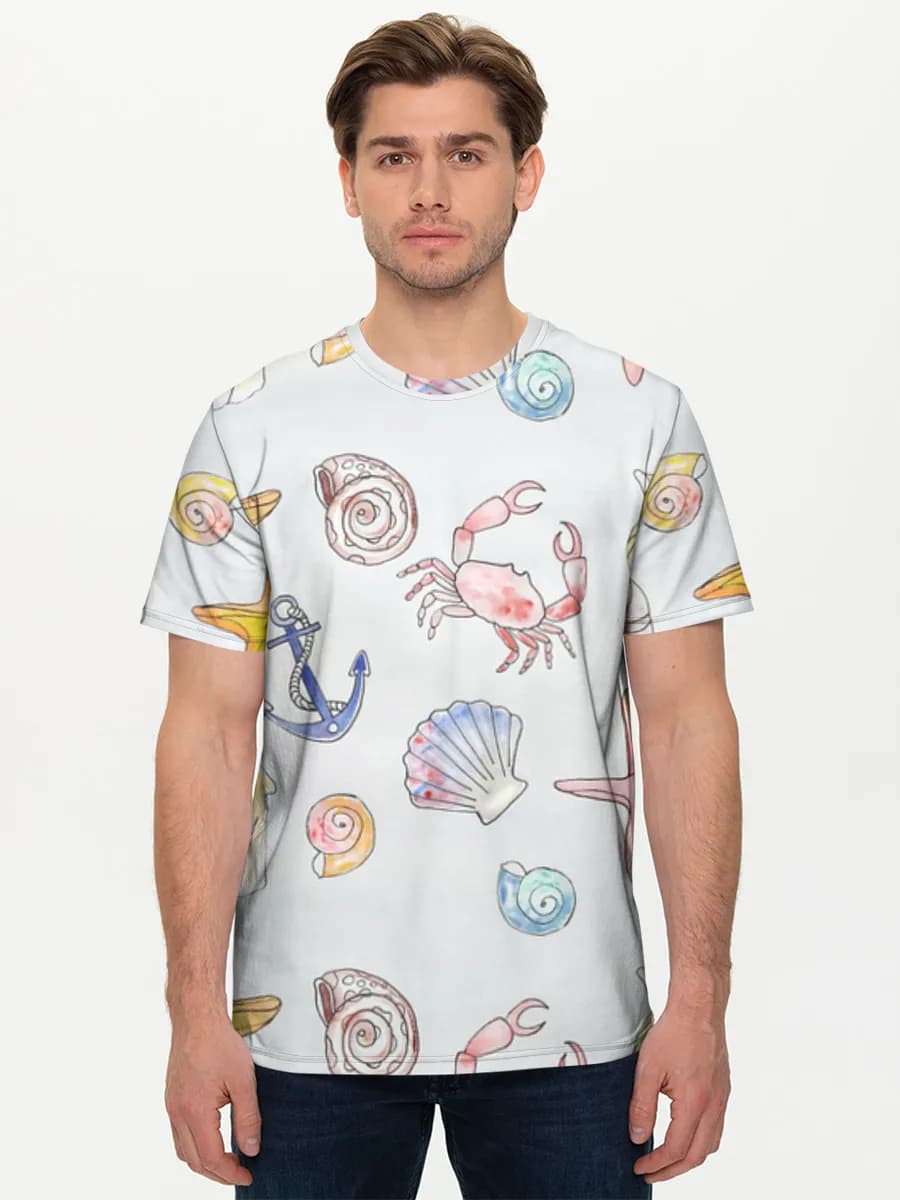 Men's basic cotton T-shirt