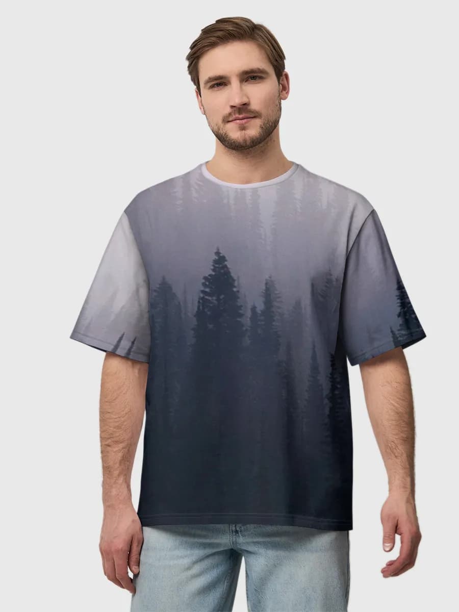 Men's oversized cotton T-shirt
