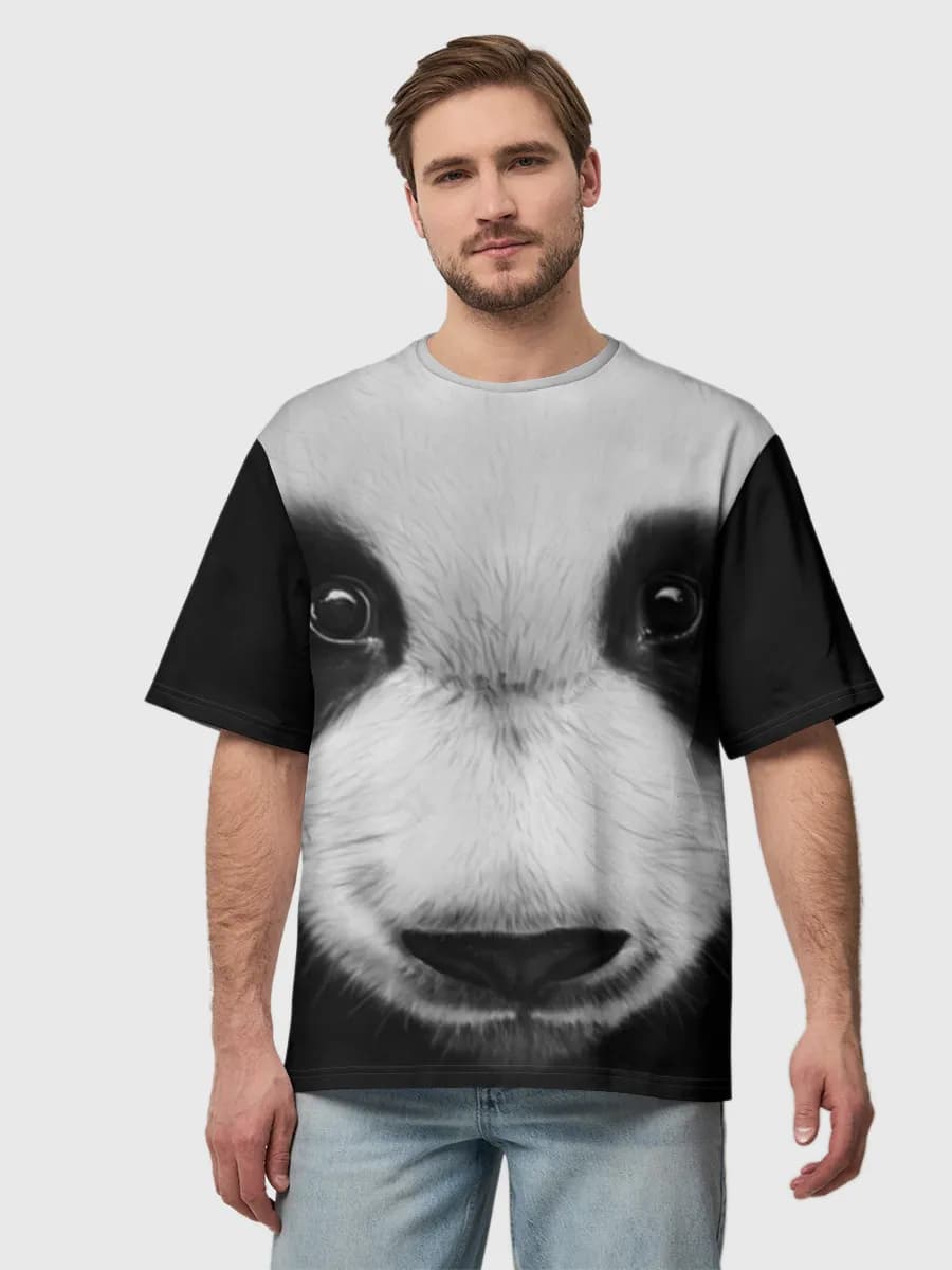Men's oversized cotton T-shirt