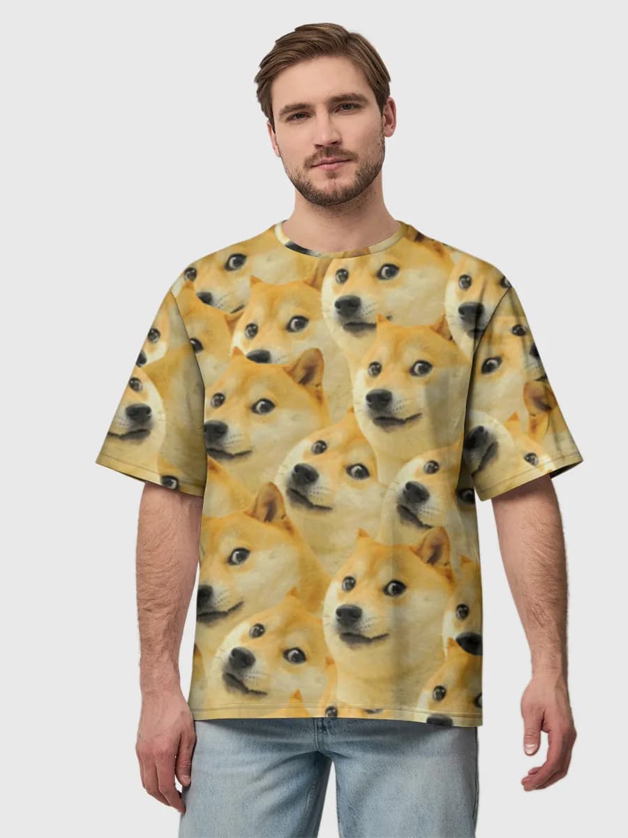 Men's oversized cotton T-shirt