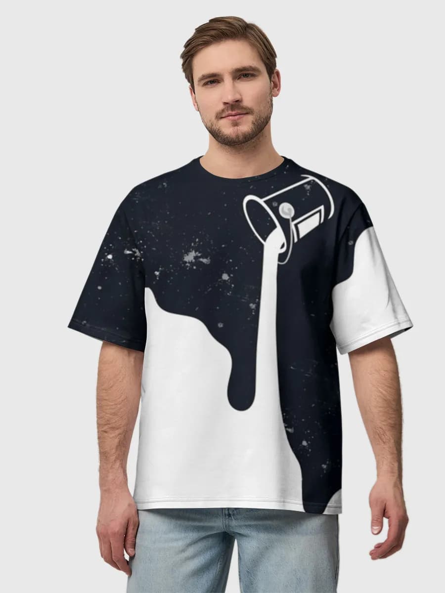 Men's oversized cotton T-shirt