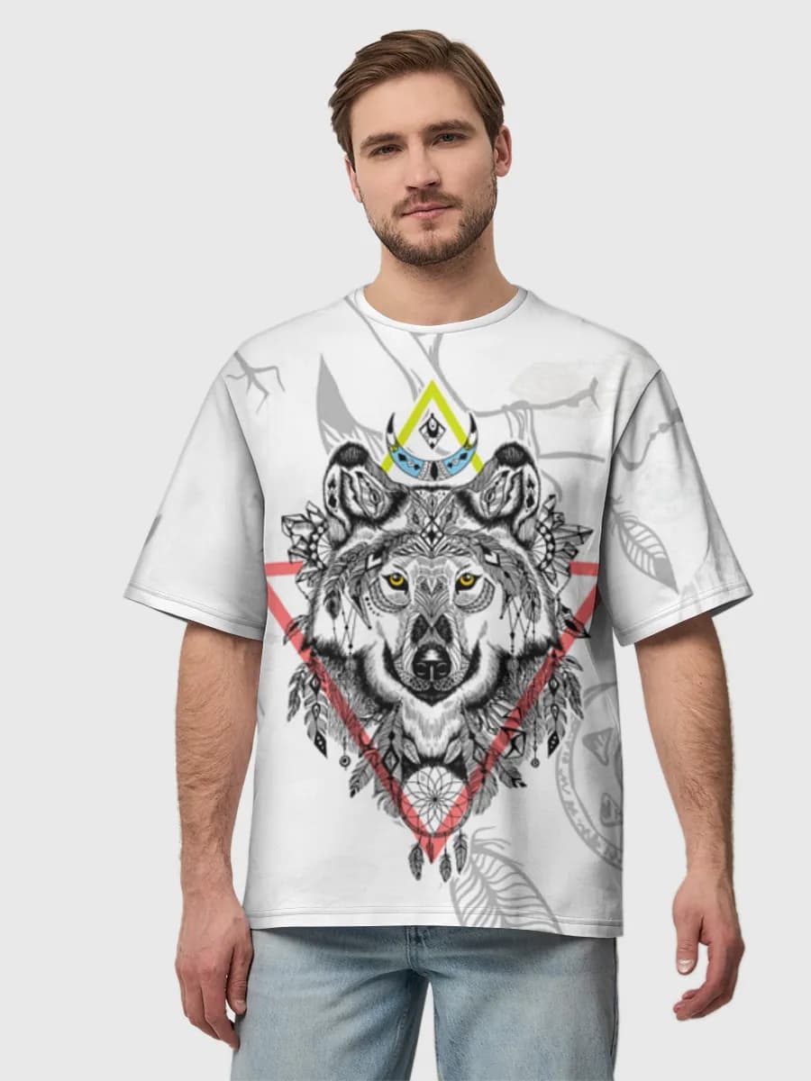 Men's oversized cotton T-shirt