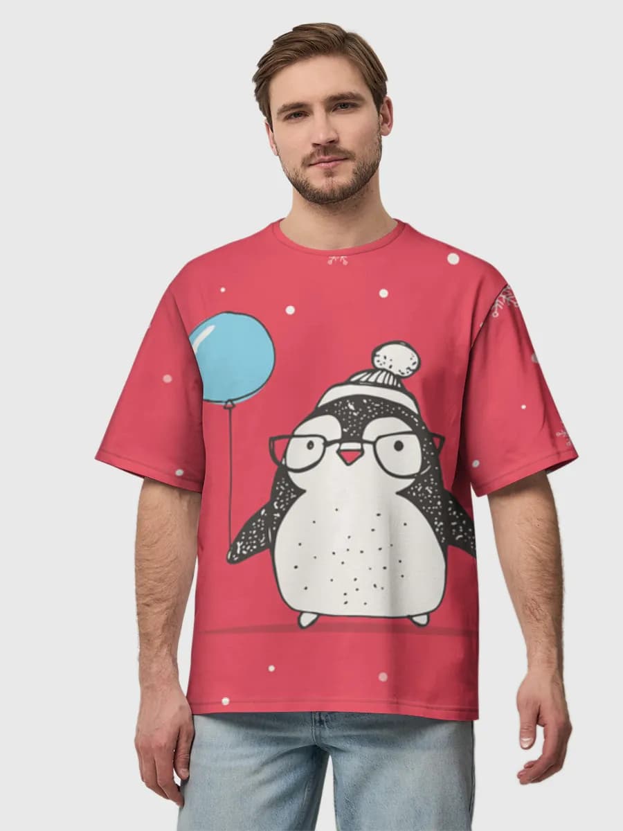Men's oversized cotton T-shirt