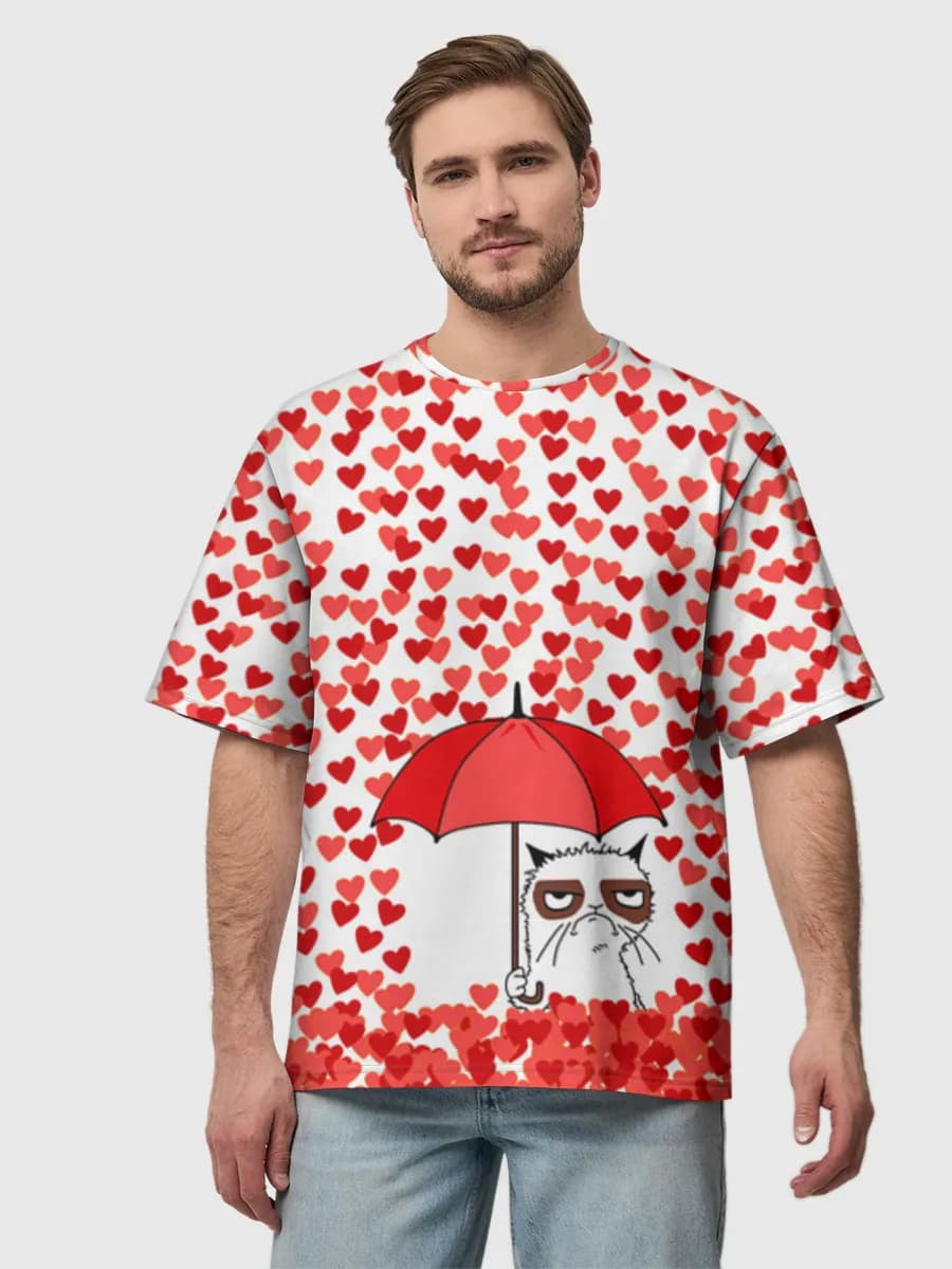 Men's oversized cotton T-shirt