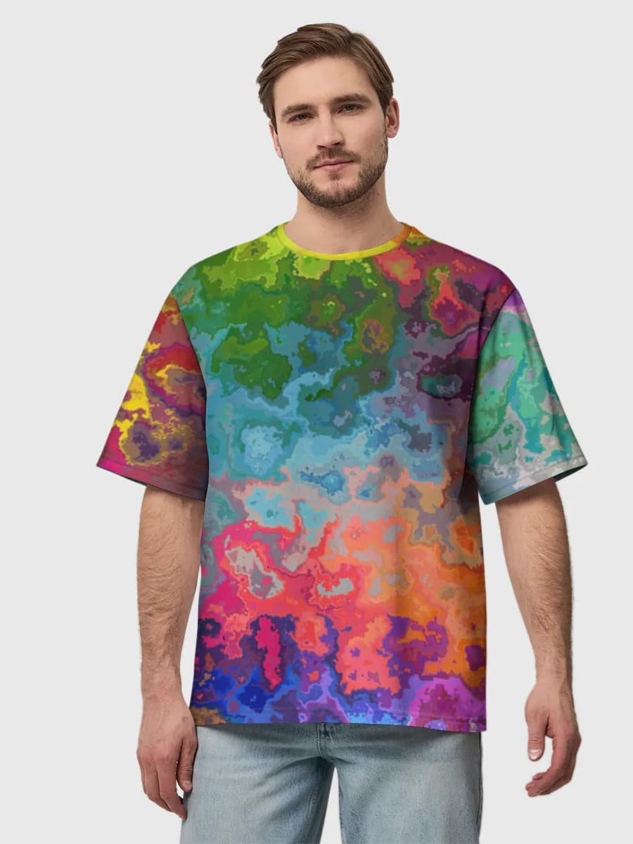 Men's oversized cotton T-shirt