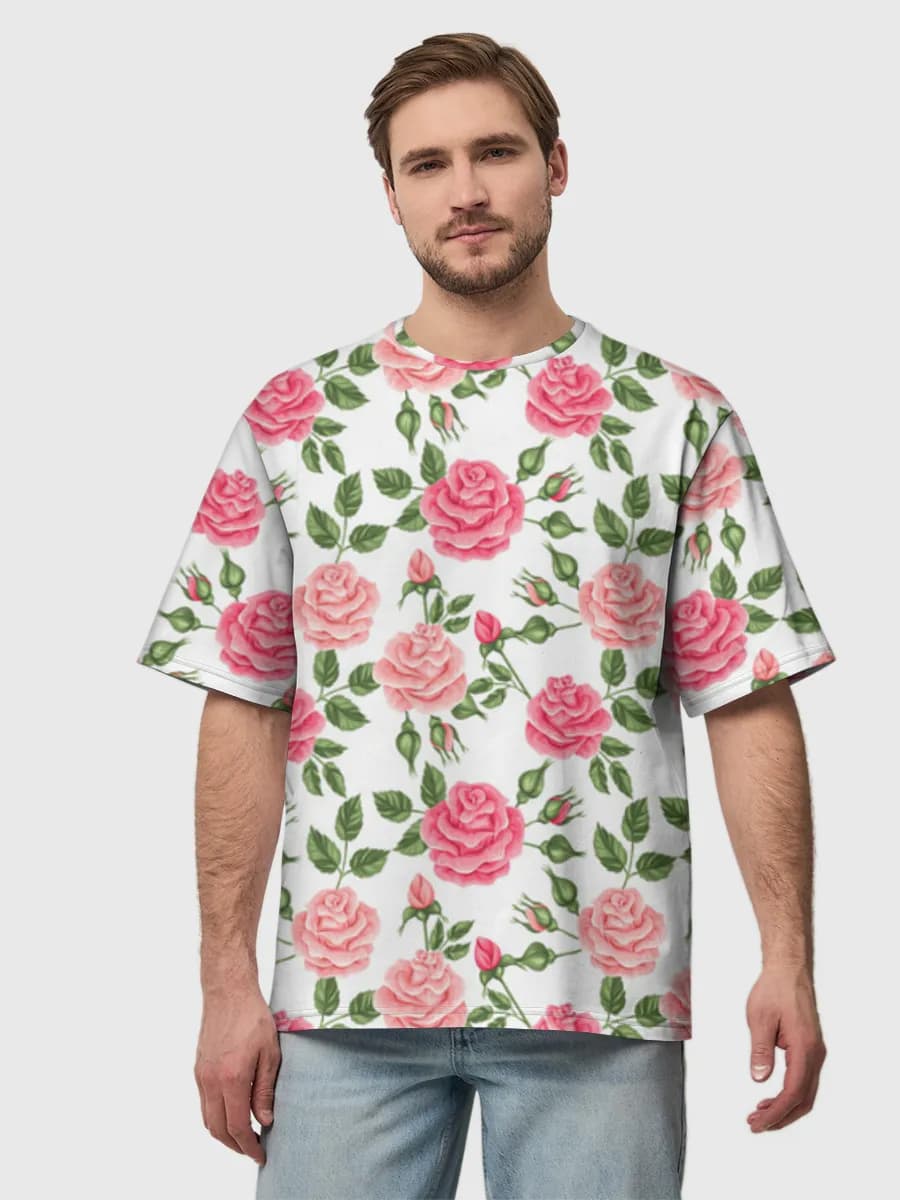 Men's oversized cotton T-shirt