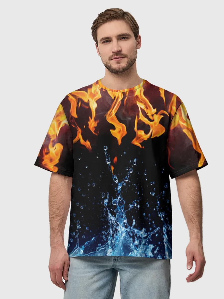 Men's oversized cotton T-shirt