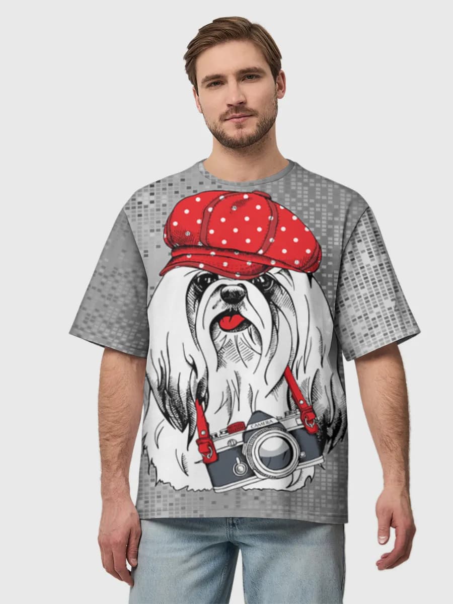 Men's oversized cotton T-shirt