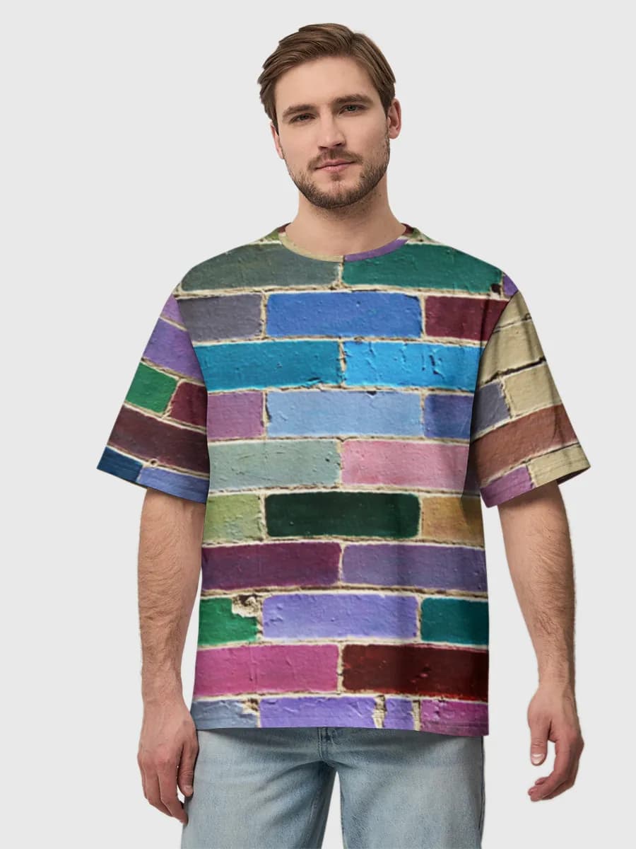 Men's oversized cotton T-shirt