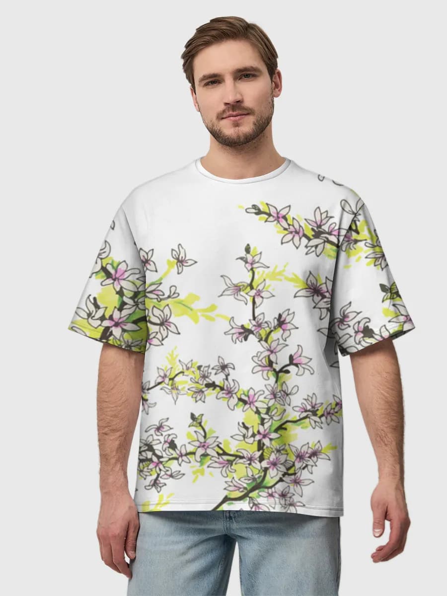 Men's oversized cotton T-shirt